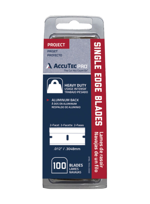 Single Edge Razor Blade Heavy Duty #12 50 pack back (box 5000) - Image 1