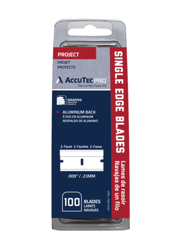 Single Edge Razor Blades #9 Aluminum Back Box 100 - Image 1